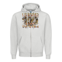 Dove Grey i survived 100 wild days of school Zipper Hoodie - RacoonDesign