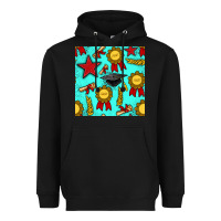 Black graduation seamless pattern Heavyweight Hoodie - BundleAndBundleShop