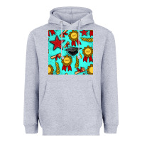 Heather Grey graduation seamless pattern Heavyweight Hoodie - BundleAndBundleShop