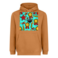 Meerkat graduation seamless pattern Heavyweight Hoodie - BundleAndBundleShop