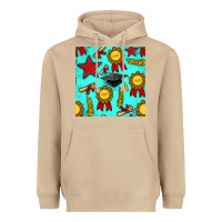 Mushroom graduation seamless pattern Heavyweight Hoodie - BundleAndBundleShop