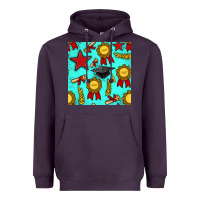 Plum graduation seamless pattern Heavyweight Hoodie - BundleAndBundleShop
