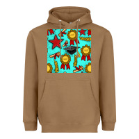 Graduation Seamless Pattern Heavyweight Hoodie | Teevron