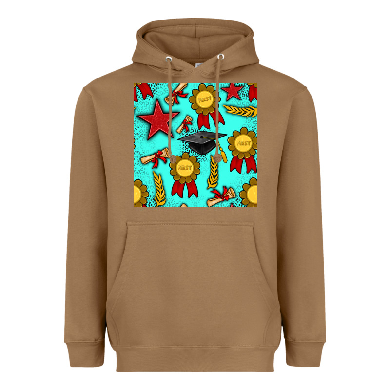 Graduation Seamless Pattern Heavyweight Hoodie by BundleAndBundleShop | Teevron