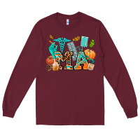 Burgundy fall and nurse elements medical assistant Long Sleeve Tee - AdoDesignShop