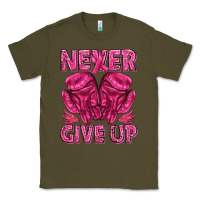 Army Green never give up cancer Classic Tee - texasbilliewilder