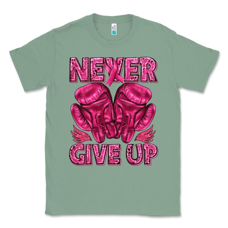 Never Give Up Cancer Classic Tee by texasbilliewilder | Teevron