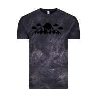 Cloud Black View Vintage Tee - Unal Design
