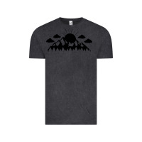 Vintage Black View Vintage Tee - Unal Design