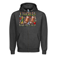 Charcoal Heather I Tackled 100 Days of School Zipper Hoodie - RacoonDesign