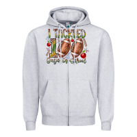 Heather Grey I Tackled 100 Days of School Zipper Hoodie - RacoonDesign