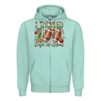Seafoam I Tackled 100 Days of School Zipper Hoodie - RacoonDesign