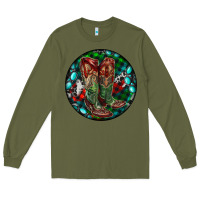 Army Green Christmas Cowboy Boots Long Sleeve Tee - RanaPortraitStore