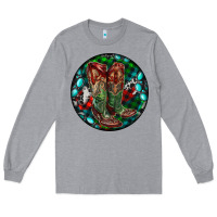 Heather Grey Christmas Cowboy Boots Long Sleeve Tee - RanaPortraitStore