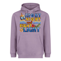 Lavender eight night and eight light for hanukkah Heavyweight Hoodie - AdoDesignShop