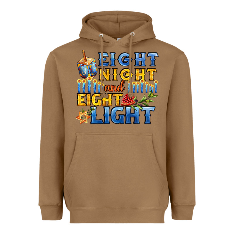 Eight Night And Eight Light For Hanukkah Heavyweight Hoodie by AdoDesignShop | Teevron