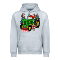 Heather Grey farm tractor christmas Urban Hoodie - MaliasSmallBusiness