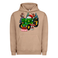 Pigment Burro farm tractor christmas Urban Hoodie - MaliasSmallBusiness