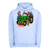 Pigment Grape Ice farm tractor christmas Urban Hoodie - MaliasSmallBusiness