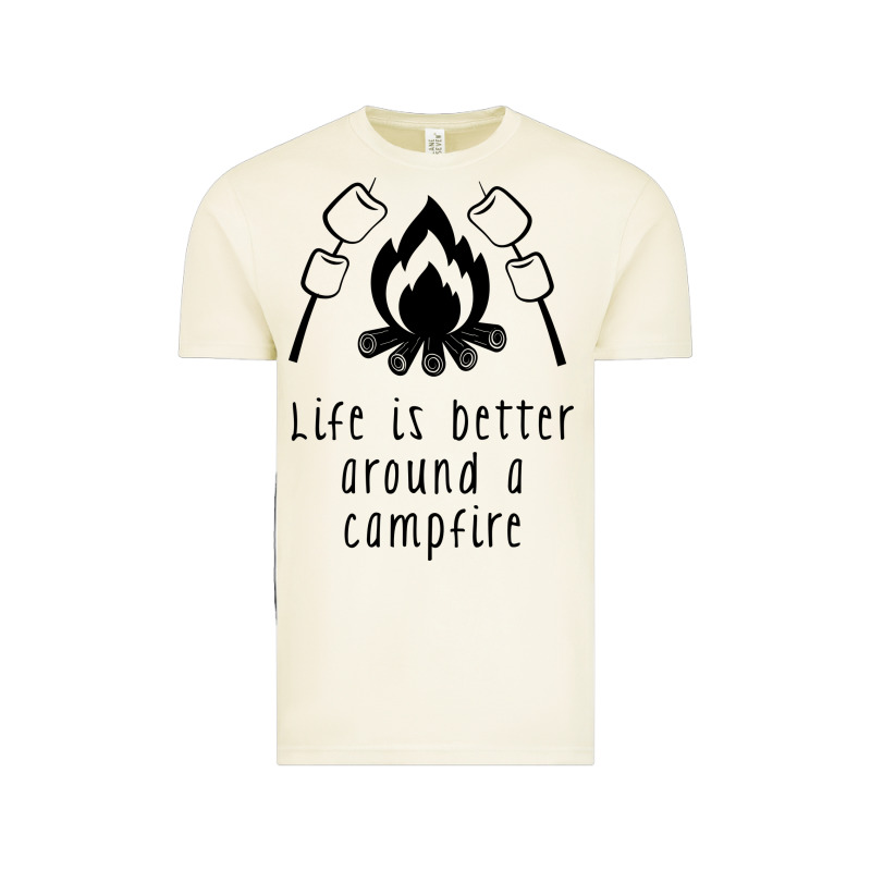 Life Is Better Around A Campfire Vintage Tee by Unal Design | Teevron