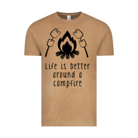 Vintage Camel life is better around a campfire Vintage Tee - Unal Design