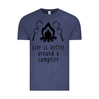 Vintage Denim life is better around a campfire Vintage Tee - Unal Design