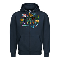 Navy emt Zipper Hoodie - CowhideDigitalArt