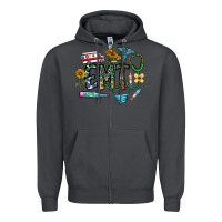Smoke emt Zipper Hoodie - CowhideDigitalArt