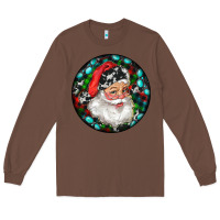 Chestnut Christmas Santa Claus Long Sleeve Tee - RanaPortraitStore