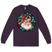 Plum Christmas Santa Claus Long Sleeve Tee - RanaPortraitStore