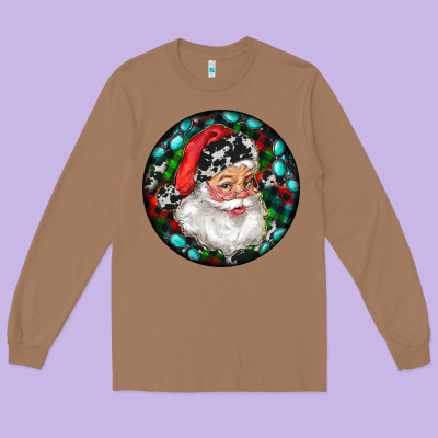 Christmas Santa Claus Long Sleeve Tee Designed By Ranaportraitstore