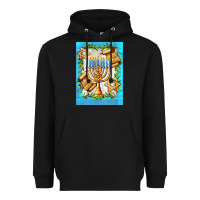 Black candlestick with parchment Heavyweight Hoodie - AdoDesignShop