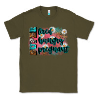 Army Green super tired super hungry super pregnant Classic Tee - Zillion Design Studio