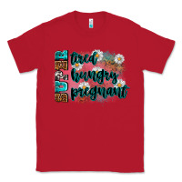 Red super tired super hungry super pregnant Classic Tee - Zillion Design Studio