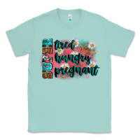Seafoam super tired super hungry super pregnant Classic Tee - Zillion Design Studio