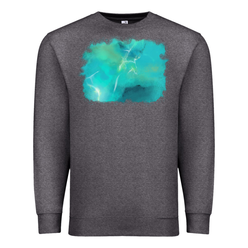 Turquoise Background Premium Sweatshirt by AdoDesignShop | Teevron