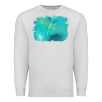 Dove Grey turquoise background Premium Sweatshirt - AdoDesignShop