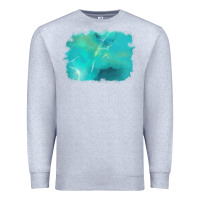 Heather Grey turquoise background Premium Sweatshirt - AdoDesignShop