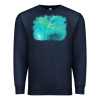 Navy turquoise background Premium Sweatshirt - AdoDesignShop