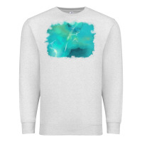 Oatmeal Heather turquoise background Premium Sweatshirt - AdoDesignShop