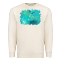 Sandshell turquoise background Premium Sweatshirt - AdoDesignShop