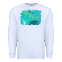 White turquoise background Premium Sweatshirt - AdoDesignShop