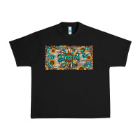 Black Blessed With Sunflower And Gemstone Urban Heavy Tee - RanaPortraitStore