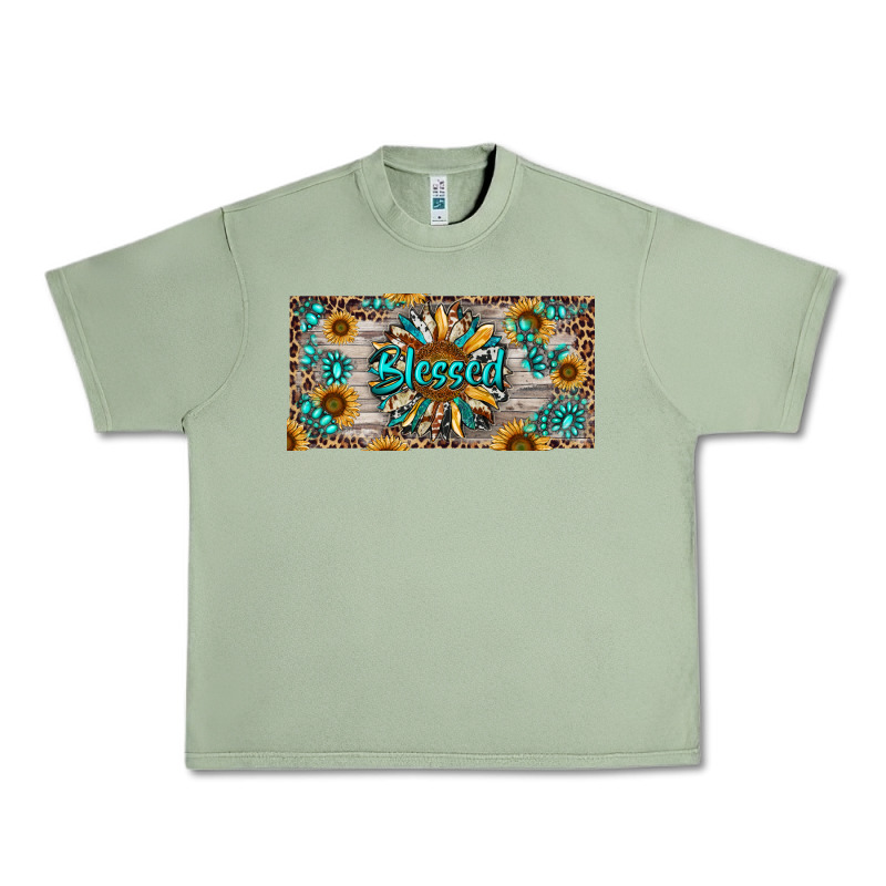 Blessed With Sunflower And Gemstone Urban Heavy Tee by RanaPortraitStore | Teevron