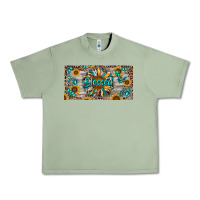 Oil Green Blessed With Sunflower And Gemstone Urban Heavy Tee - RanaPortraitStore