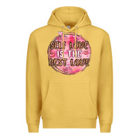 Antique Gold self love is the best love Premium Hoodie - MaliasSmallBusiness