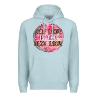 Blue Mist self love is the best love Premium Hoodie - MaliasSmallBusiness