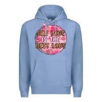 Colony Blue self love is the best love Premium Hoodie - MaliasSmallBusiness
