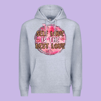 Self Love Is The Best Love Premium Hoodie Designed By Maliassmallbusiness