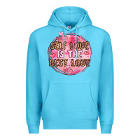 Ocean Blue self love is the best love Premium Hoodie - MaliasSmallBusiness